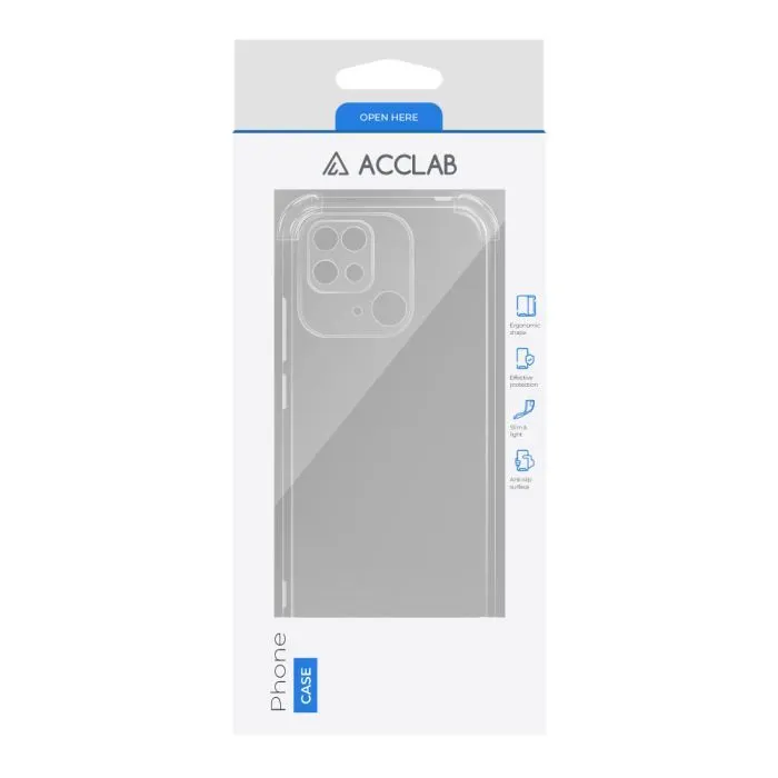Чохол до мобільного телефона ACCLAB ShockProof Xiaomi Redmi 10C Transparent (1283126554094) зображення 2