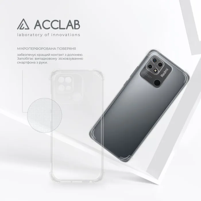 Чохол до мобільного телефона ACCLAB ShockProof Xiaomi Redmi 10C Transparent (1283126554094) зображення 5