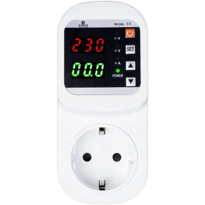 Реле напруги XoKo SP-P16 SafePlug, 16A, 3680W (SP-P16) зображення 2