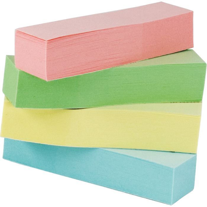 Стикер-закладка Buromax Plastic bookmarks 51x12mm, 4*100шт, rectangles,pastel colors (BM.2306-99)