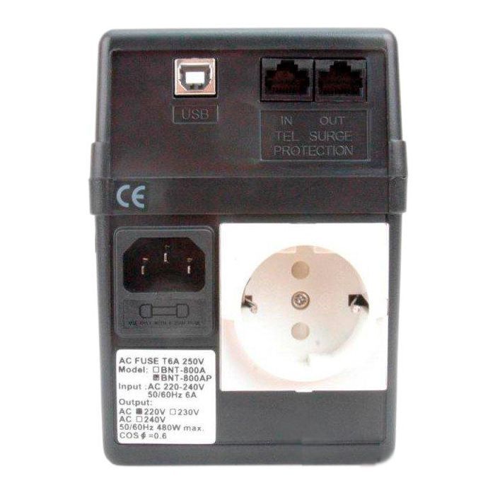Источник бесперебойного питания BNT-800AP Schuko Powercom изображение 2