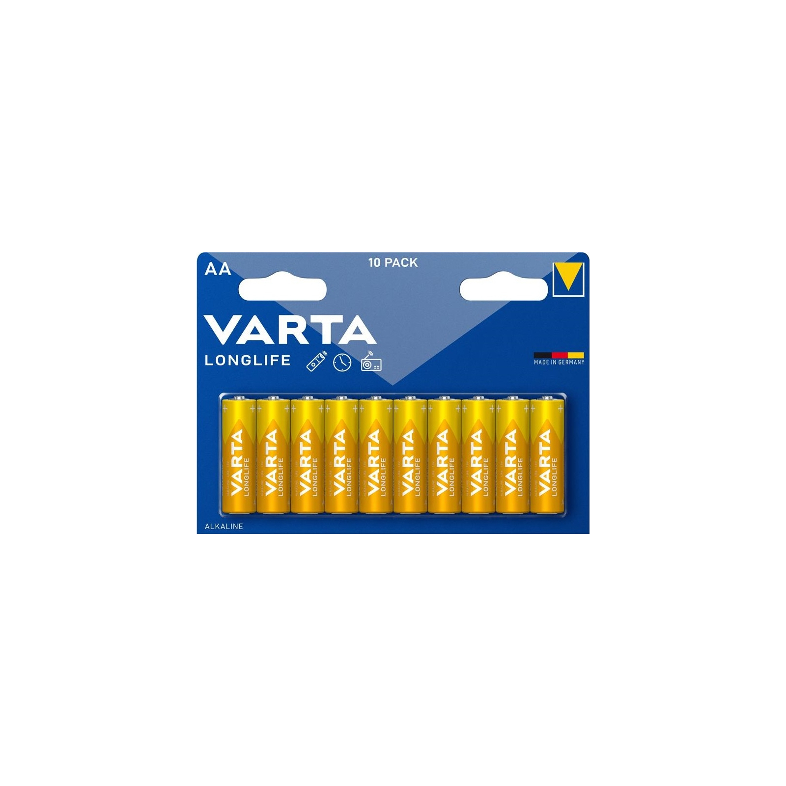 Батарейка Varta AA Varta Longlife лужна * 10 (04106101461)