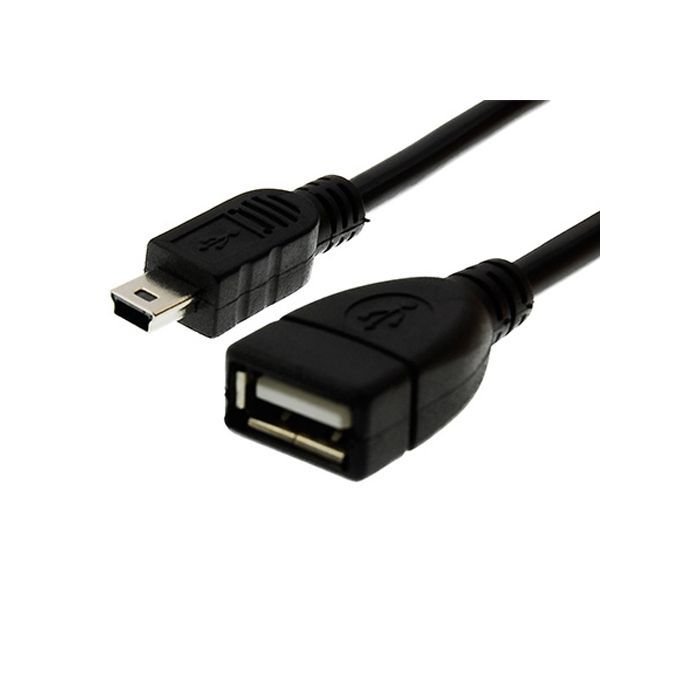 Дата кабель OTG USB 2.0 AF to Mini 5P Drobak (212669)