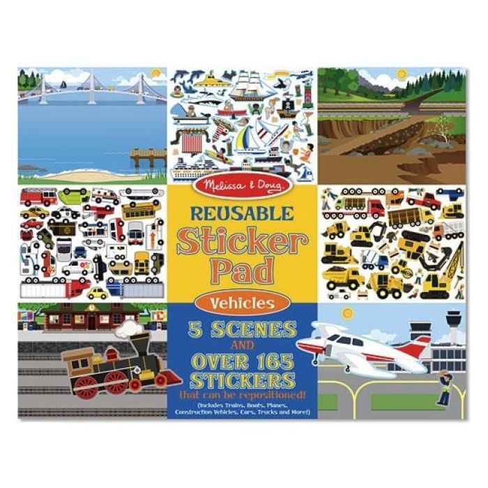 Набор для творчества Melissa&Doug многоразовые наклейки "Транспорт" (MD4199)