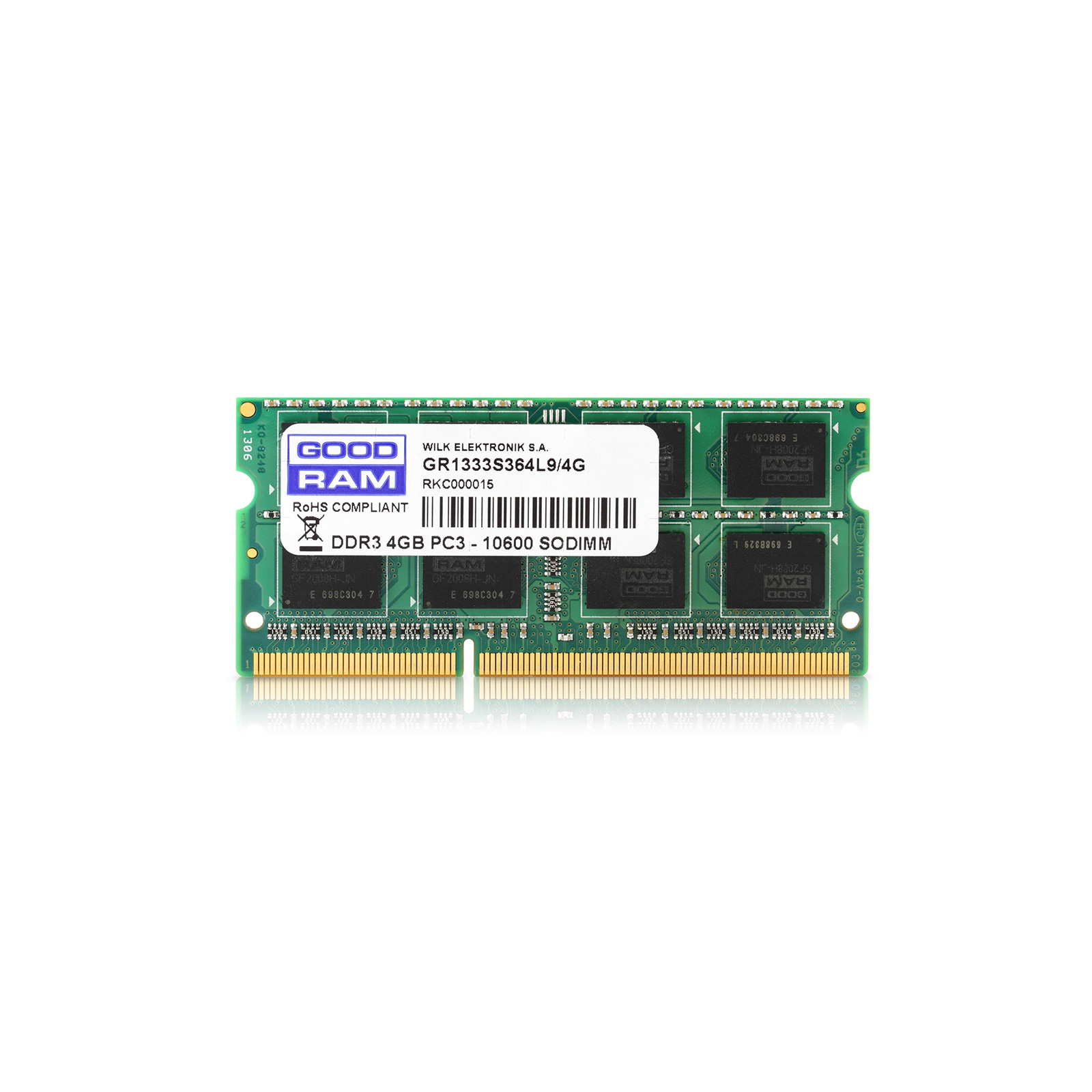 Модуль пам'яті для ноутбука SoDIMM DDR3L 8GB 1600 MHz Goodram (GR1600S3V64L11/8G)