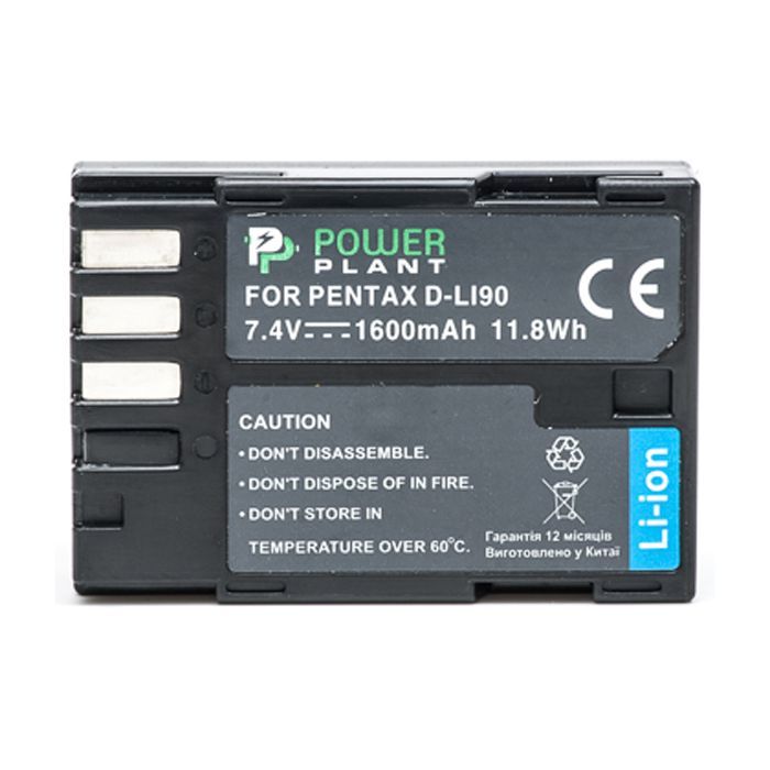 Аккумулятор к фото/видео PowerPlant Pentax D-Li90 (DV00DV1281) изображение 2