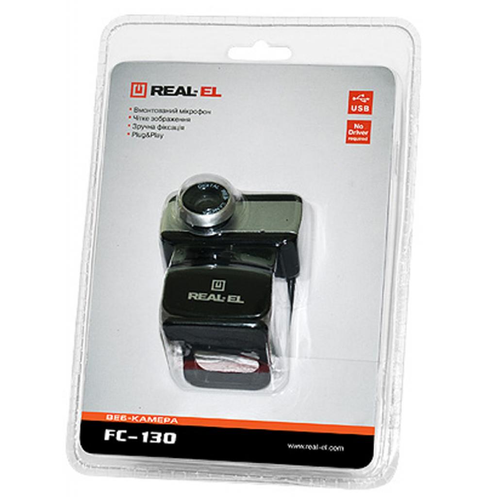 Веб-камера REAL-EL FC-130, black-grey зображення 3