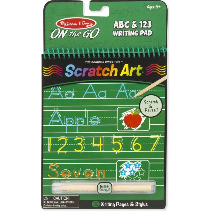 Набор для творчества Melissa&Doug Альбом царапок Буквы и цифры (MD9142)