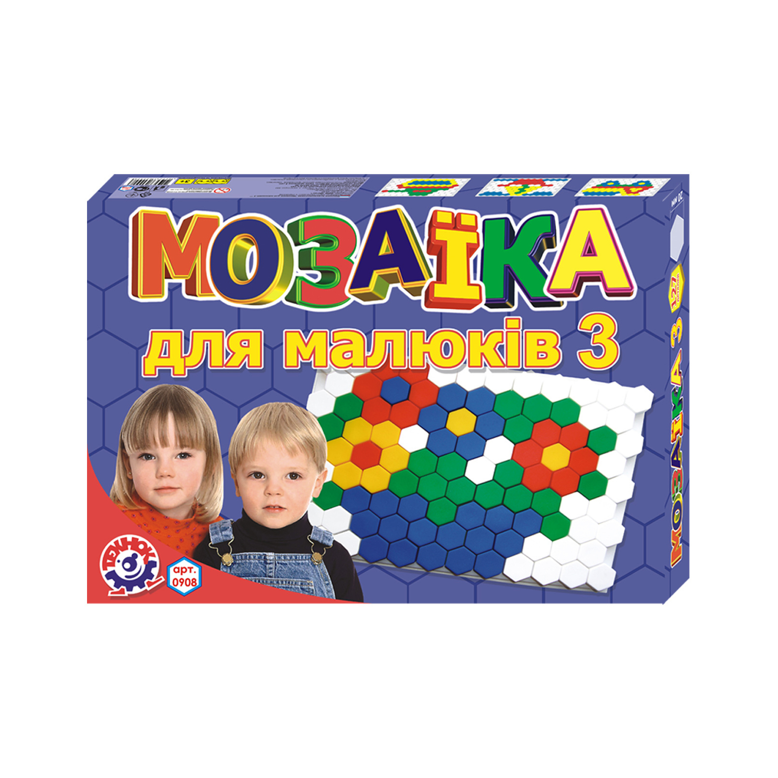 Настольная игра Технок Мозаика для малышей 3 (908)