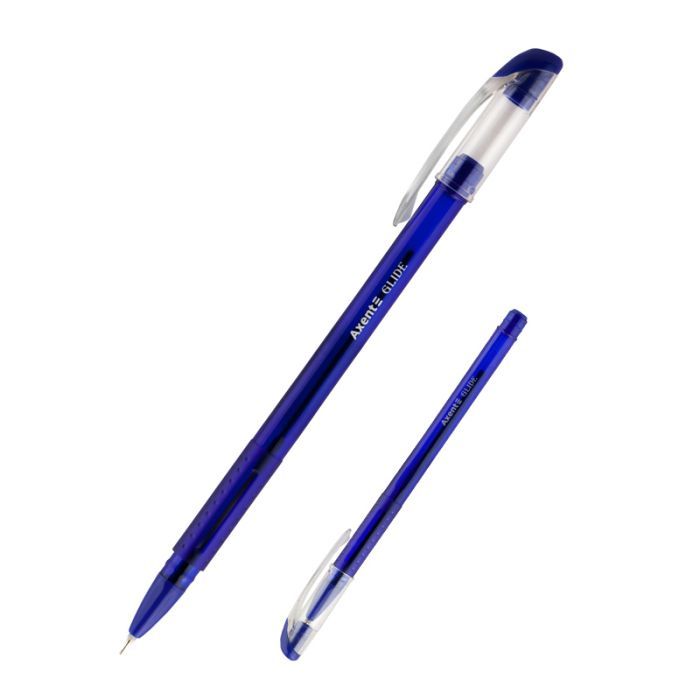 Ручка масляная Axent Glide, blue (AB1052-02-А) изображение 2