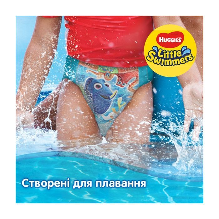 Підгузки Huggies Little Swimmer 3-4 (7-15 кг) 12 шт (36000183399) зображення 3