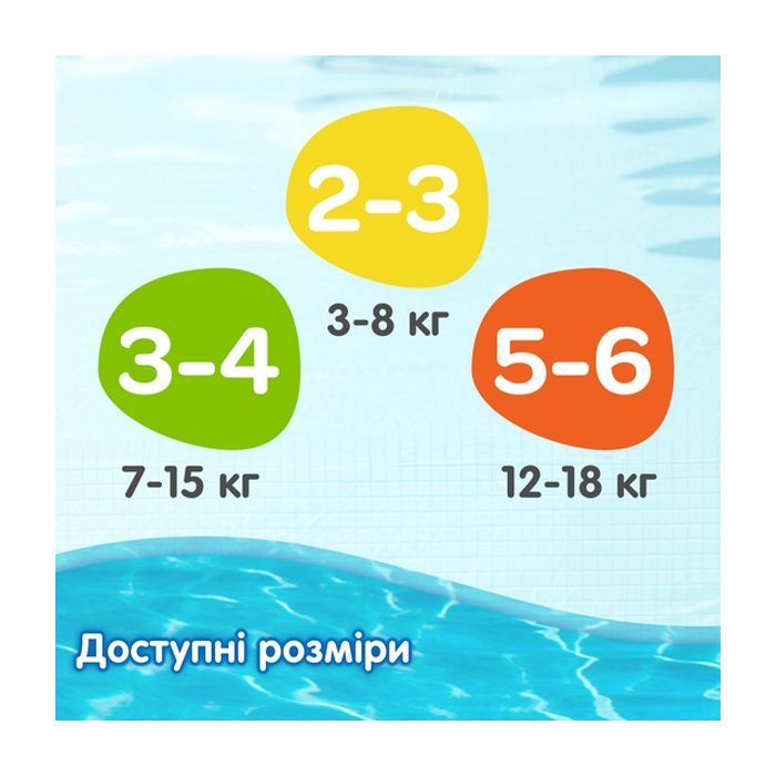 Підгузки Huggies Little Swimmer 3-4 (7-15 кг) 12 шт (36000183399) зображення 7