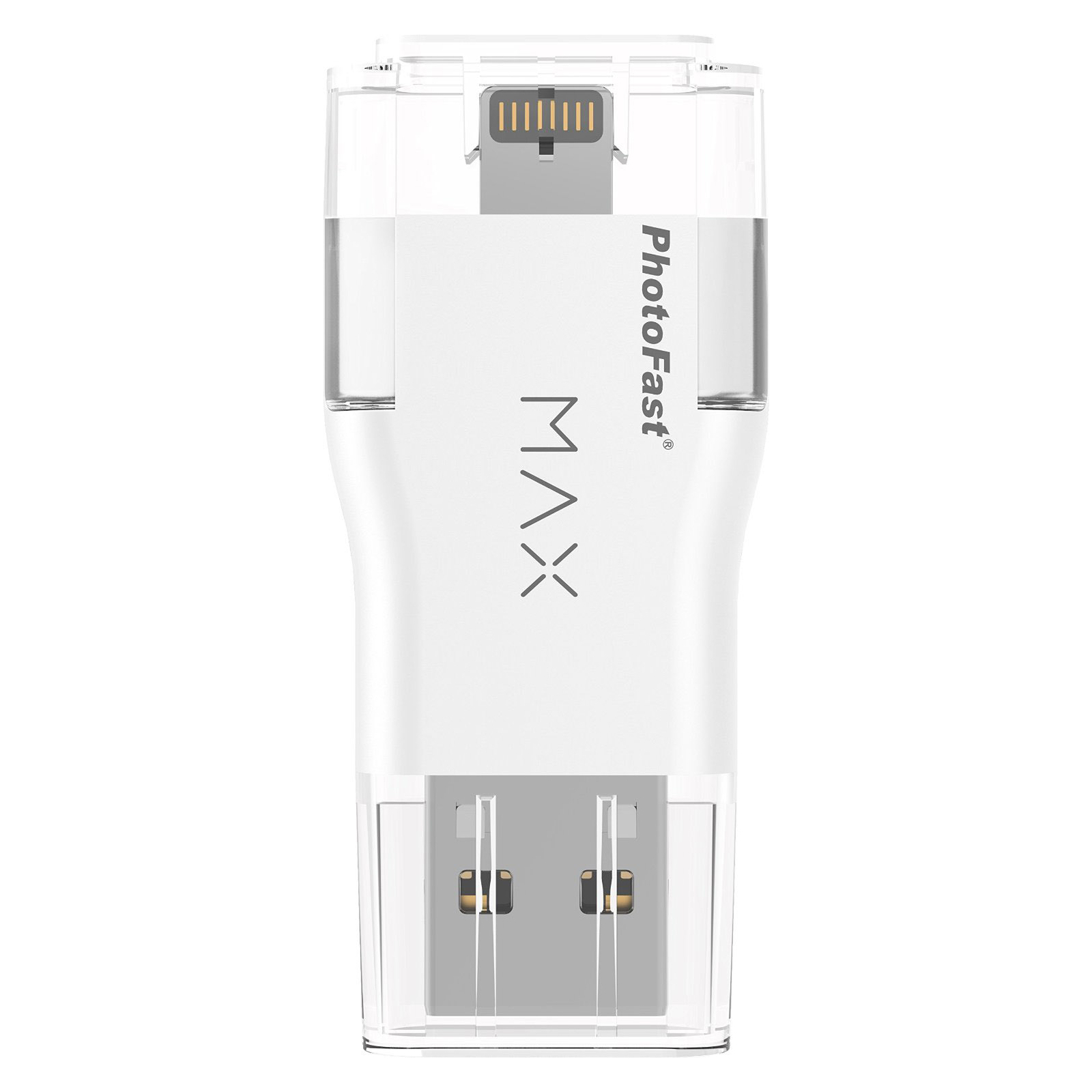 USB флеш накопичувач PhotoFast 128GB i-Flashdrive Max Gen2 U3 White USB 3.0 - Lightning (IFDMAXG2128GB) зображення 2