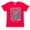 Набор детской одежды Breeze футболка "This is me" с шортами (8939-134B-red) изображение 2
