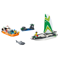 Конструктор LEGO City Операция по спасению парусной лодки (60168) изображение 2