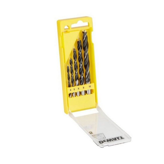 Набор сверл DeWALT по дереву, d=4,5,6,8,10мм. (DT4535) изображение 2