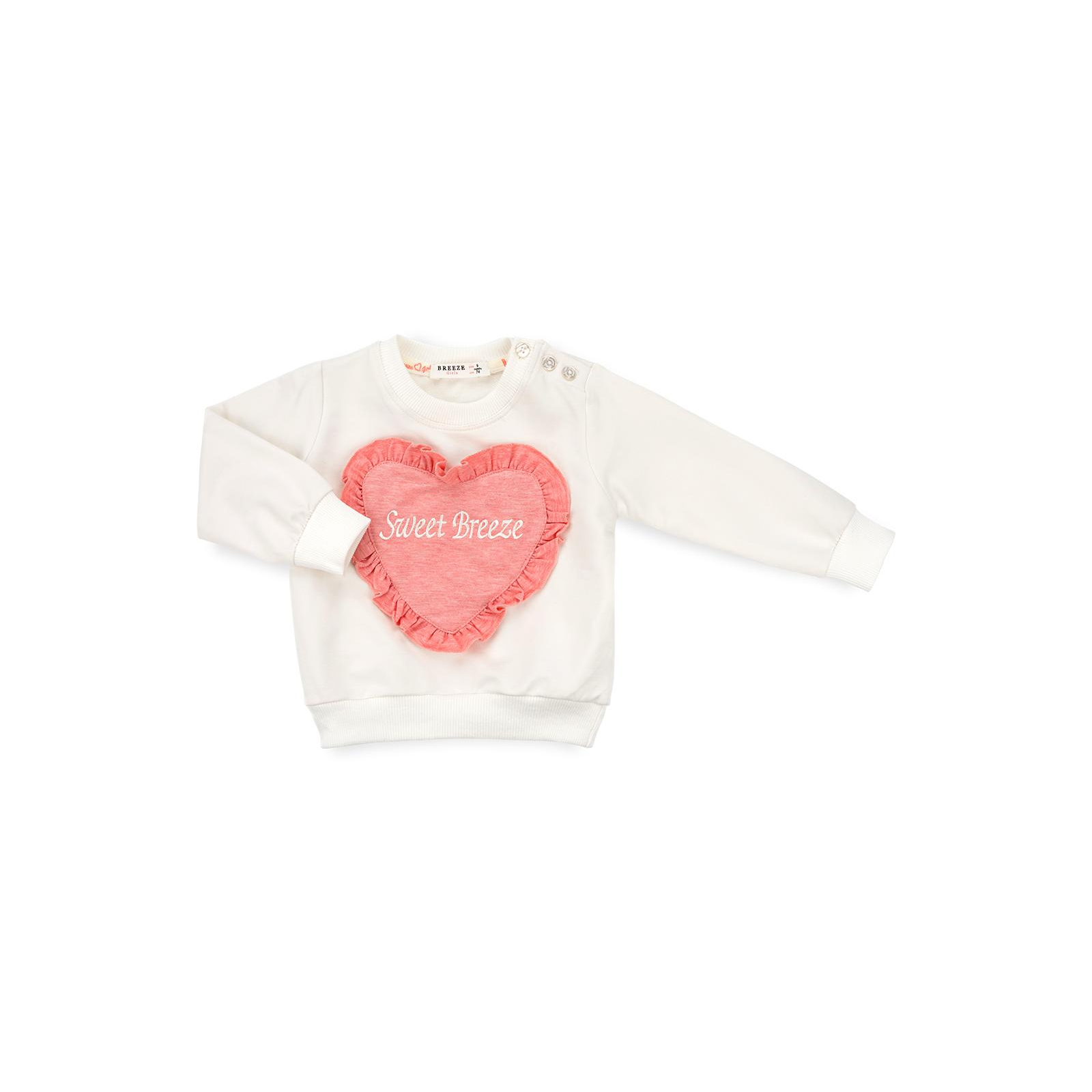 Набір дитячого одягу Breeze з сердечком і оборочкою (11261-74G-peach) зображення 2