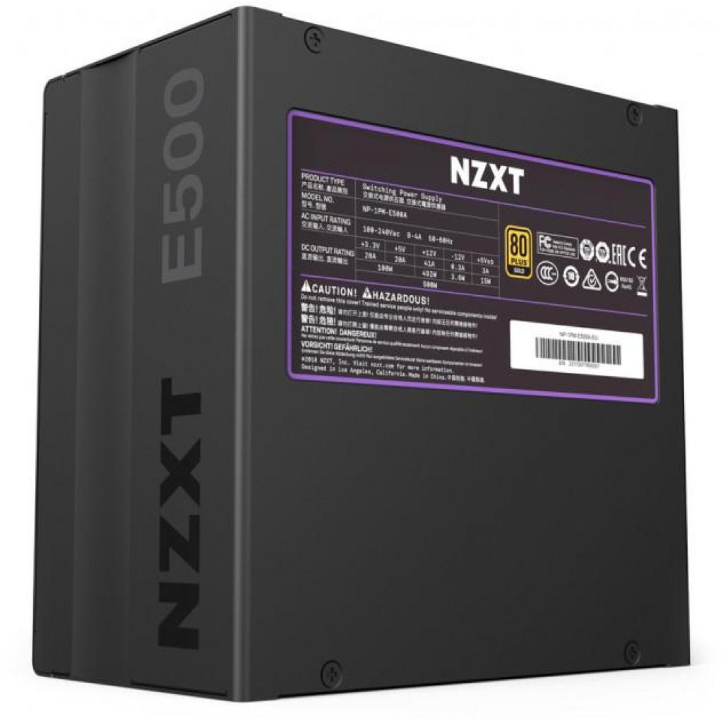Блок питания NZXT 500W E500 (NP-1PM-E500A-EU) изображение 3