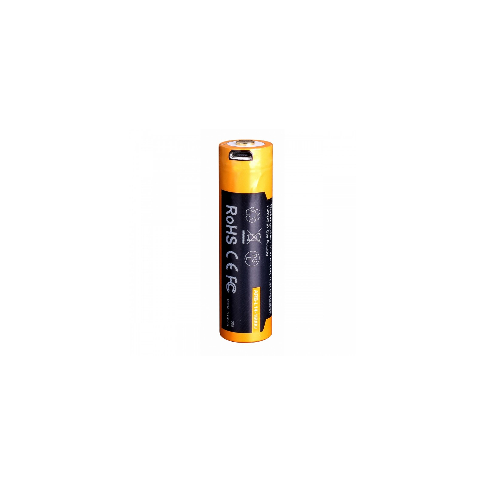 Аккумулятор Fenix 14500 micro usb зарядка (ARB-L14-1600U) изображение 4