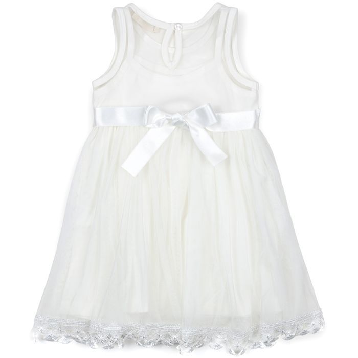 Плаття дитяче Breeze з квіточками і мереживом (12531-110G-cream) зображення 2