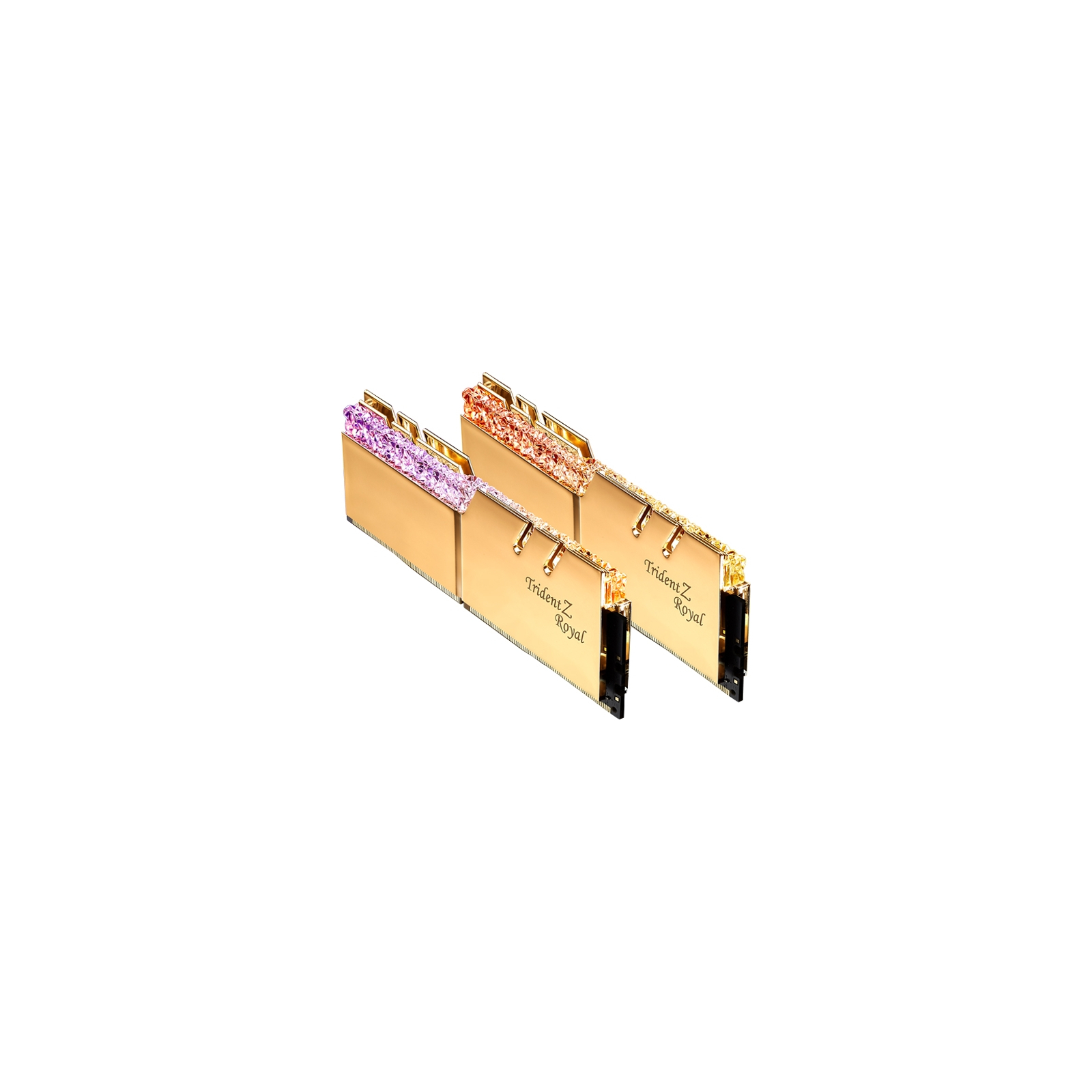 Модуль памяти для компьютера DDR4 16GB (2x8GB) 3200 MHz Trident Z Royal RGB Gold G.Skill (F4-3200C16D-16GTRG) изображение 2