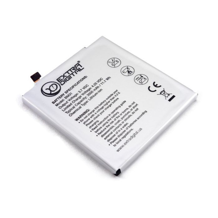 Аккумуляторная батарея Extradigital Xiaomi Mi3 (BM31) 3000 mAh (BMX6444) изображение 3