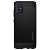 Чехол для мобильного телефона Spigen Galaxy A51 Rugged Armor, Matte Black (ACS00563) изображение 2
