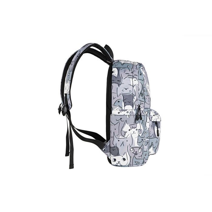 Рюкзак для ноутбука 2E 13" TeensPack Cats, grey (2E-BPT6114GC) зображення 5