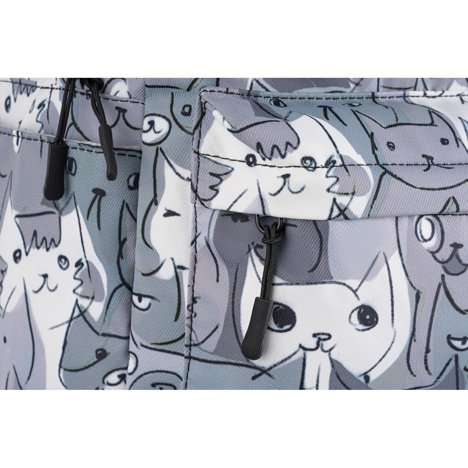 Рюкзак для ноутбука 2E 13" TeensPack Cats, grey (2E-BPT6114GC) изображение 7