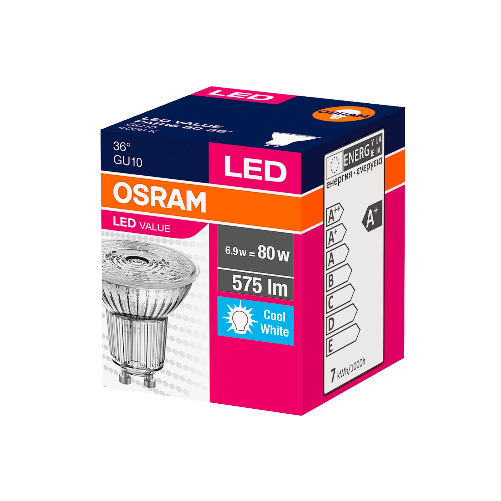 Лампочка Osram LED STAR PAR16 (4058075096660) зображення 2