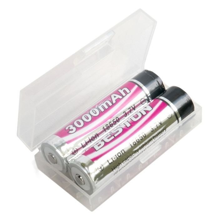 Аккумулятор 18650 (168A) 3000 mAh *2 с защитой Beston (AAB1848) изображение 2