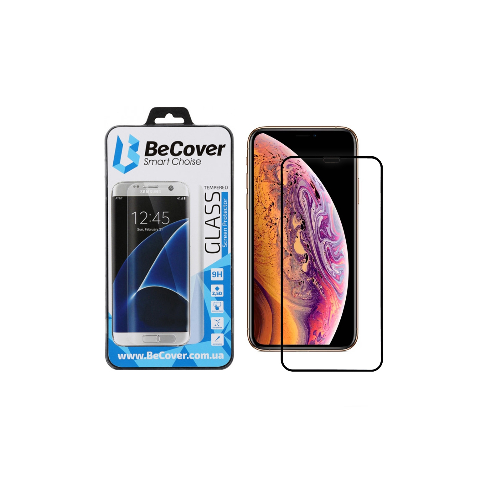 Стекло защитное BeCover Apple iPhone 11 Pro Max Black (704105)