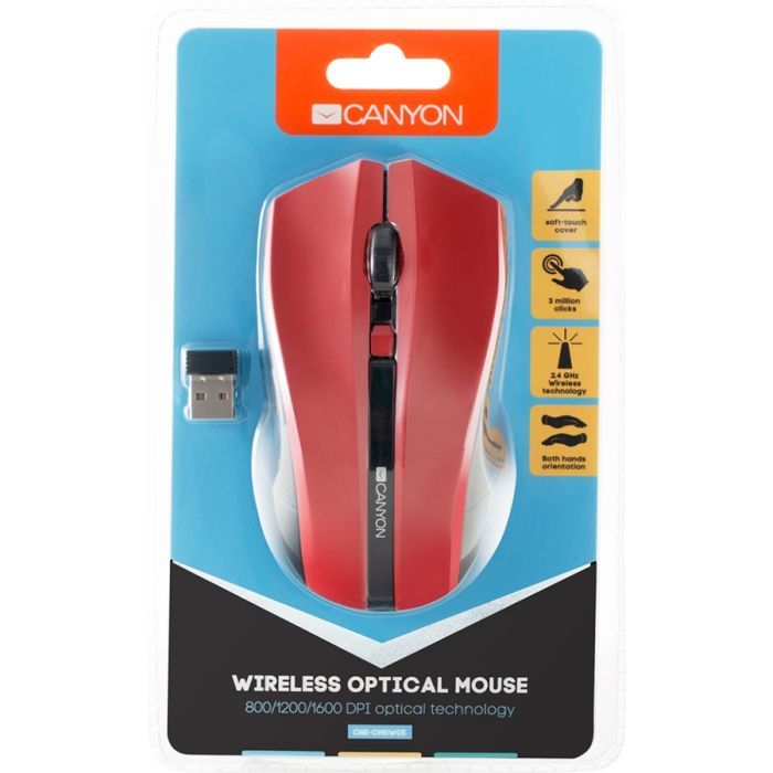 Мишка Canyon MW-5 Wireless Blue-Black (CNE-CMSW05BL) зображення 5