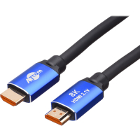 Photos - Cable (video, audio, USB) ATCOM Кабель мультимедійний HDMI to HDMI 5.0m V2.1   88855 (88855)