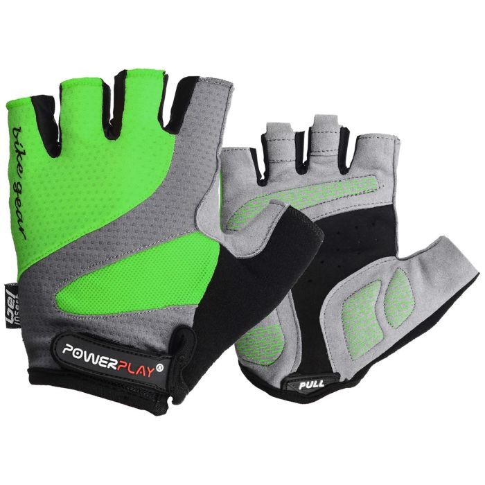 Велоперчатки PowerPlay 5004 Green M (5004C_M_Green)