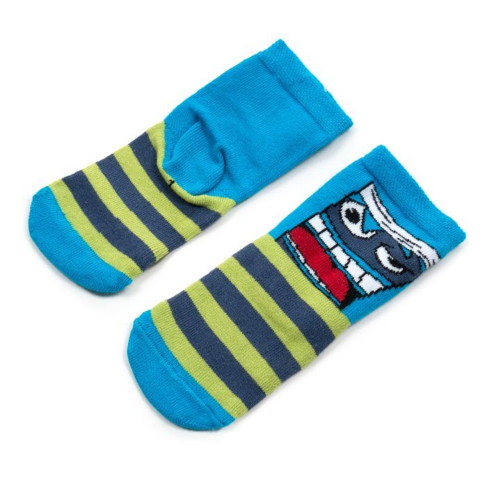 Носки детские BNM с монстриками (M0C0101-2063-3B-blue) изображение 2