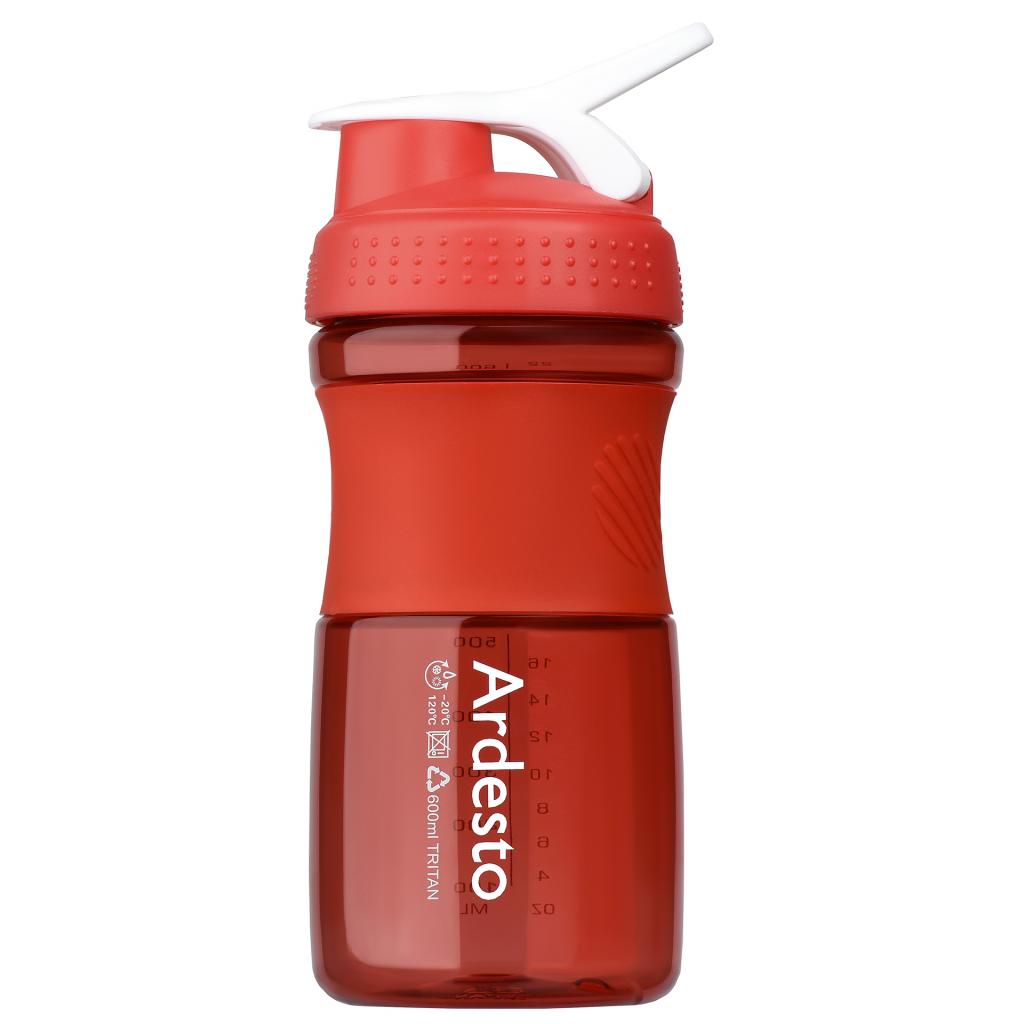 Пляшка для води Ardesto Smart Bottle 600 мл Red (AR2202TR)