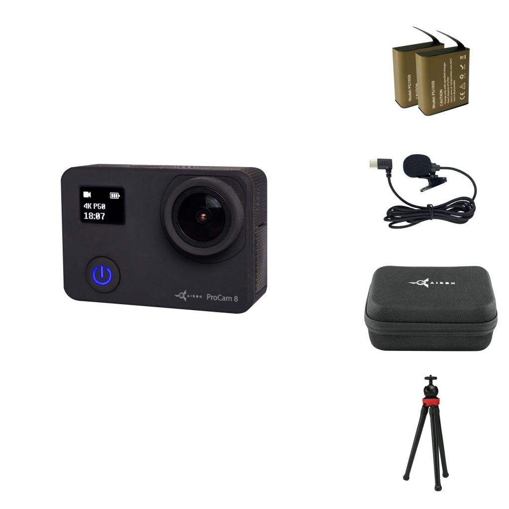 Экшн-камера AirOn ProCam 8 Black 12 in 1 Blogger's Kit (4822356754795) изображение 2