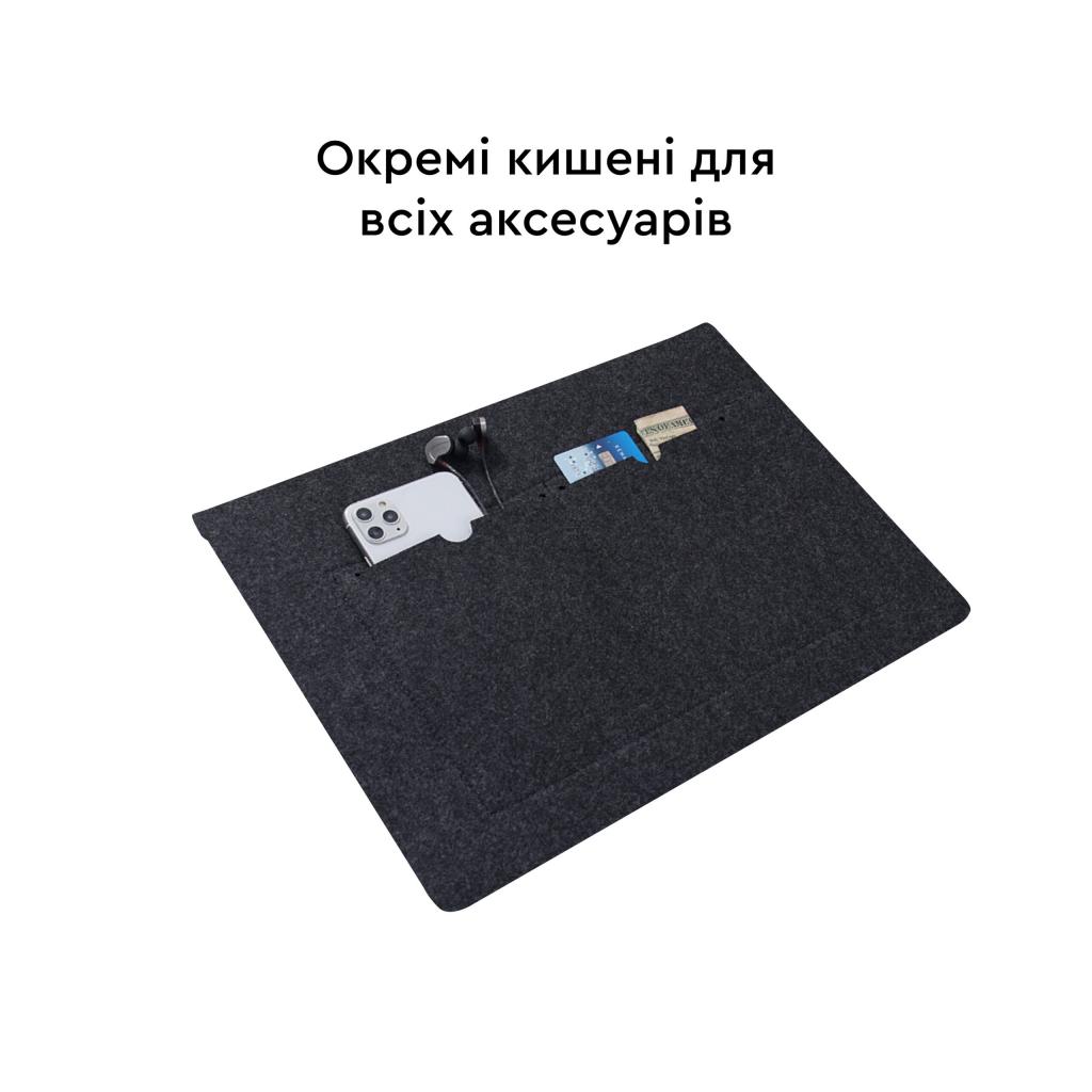Чехол для ноутбука AirOn 13,3" Premium Black (4822356710621) изображение 6
