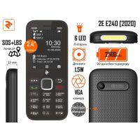 Мобильный телефон 2E E240 2020 Dual SIM Black (680576170026) изображение 7