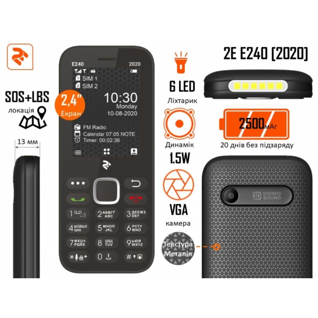 Мобільний телефон 2E E240 2020 Dual SIM Black (680576170026) зображення 7