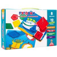 Развивающая игрушка Vladi Toys Пуговки для самых маленьких,  русский язык (VT2905-01)