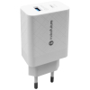Зарядное устройство MakeFuture 18W Type-C PD + USB QC3.0 White (MCW-32PWH)