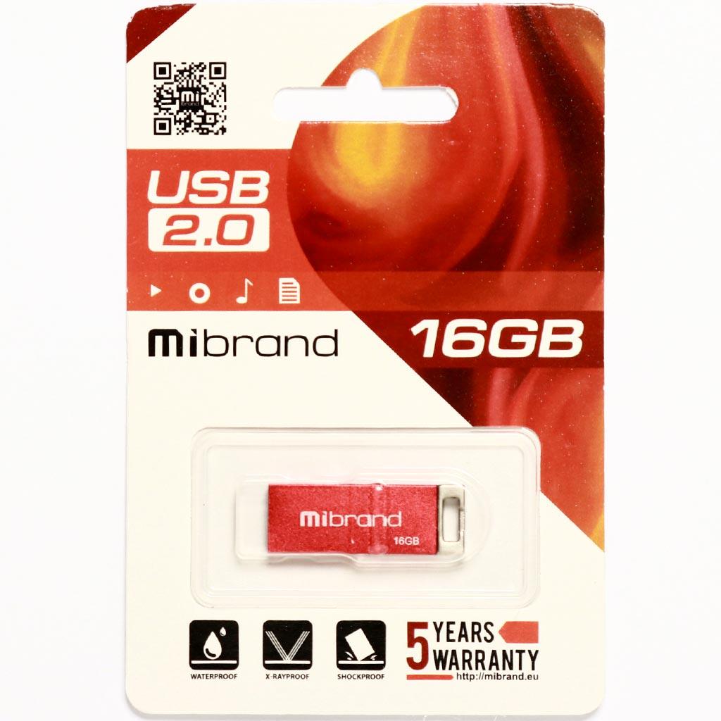 USB флеш накопитель Mibrand 32GB Сhameleon Red USB 2.0 (MI2.0/CH32U6R) изображение 2