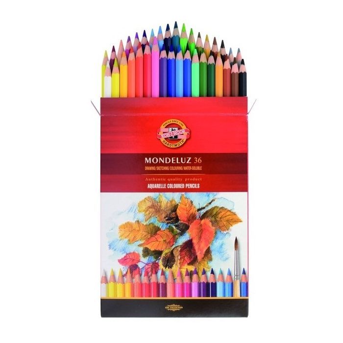 Карандаши цветные Koh-i-Noor Mondeluz акварельные 36 цветов (3719036001KZ)