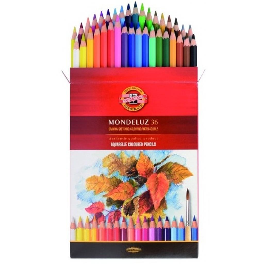Карандаши цветные Koh-i-Noor Mondeluz акварельные 36 цветов (3719036001KZ)