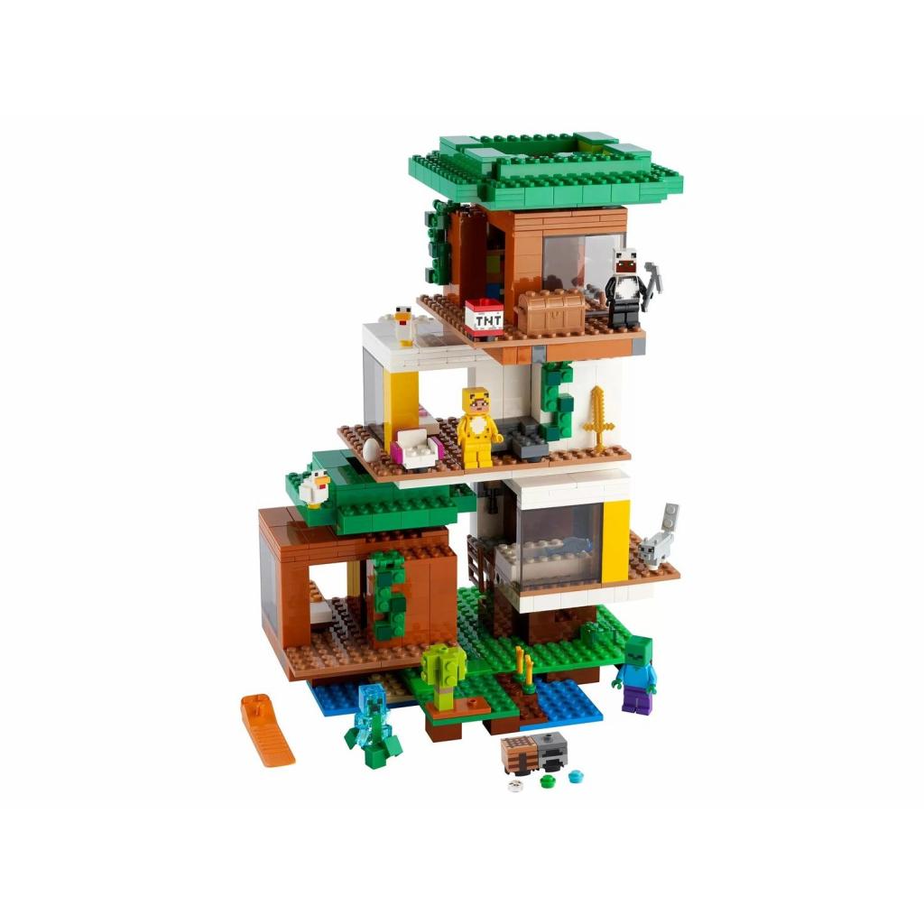 Конструктор LEGO Minecraft Современный домик на дереве 909 деталей (21174) изображение 8