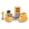 Ігровий набір Viga Toys Дерев'яні меблі для ляльок PolarB Вітальня (44037)