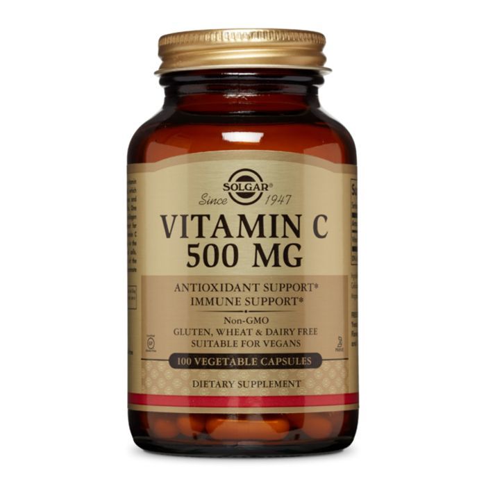 Витамин Solgar Витамин C, 500 мг, Vitamin C, 500 mg, 100 вегетарианских ка (SOL-03260)
