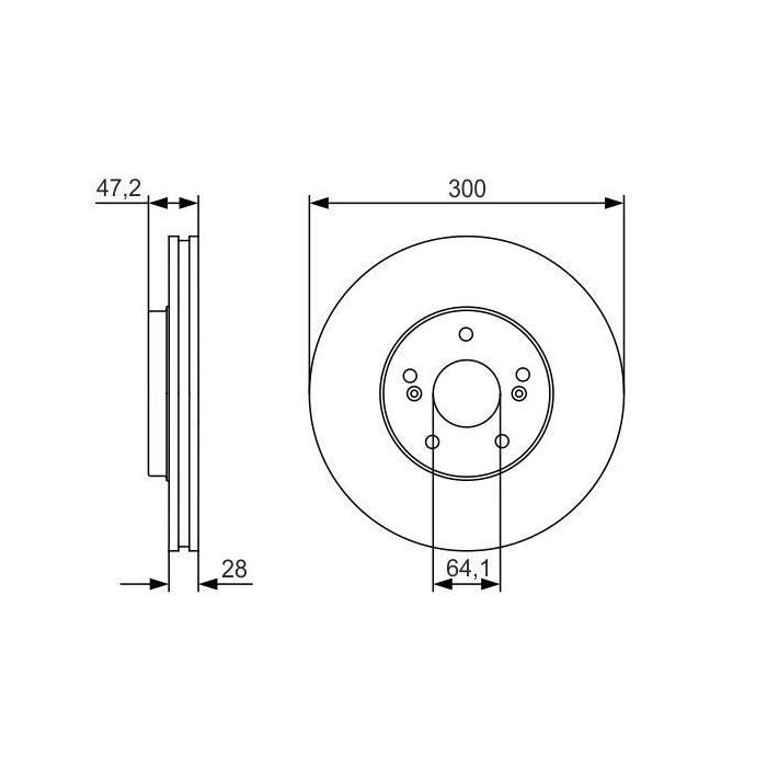 Гальмівний диск Bosch 0 986 479 R47 зображення 2